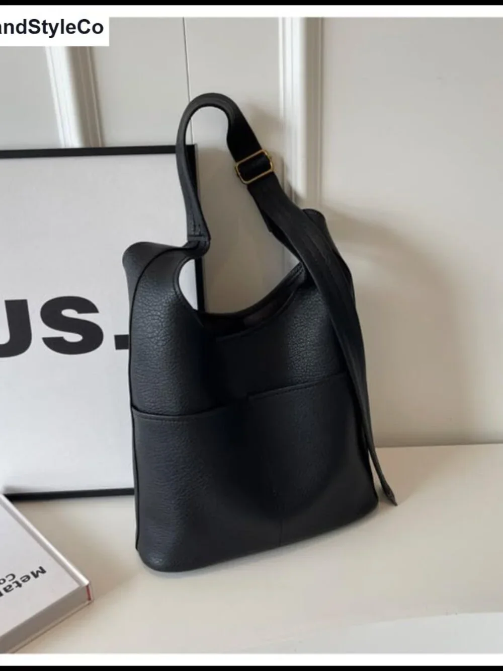 Slouchy Hobo Bag Vegan Leather Large Tote with Coin Purse Crossbody Shoulder